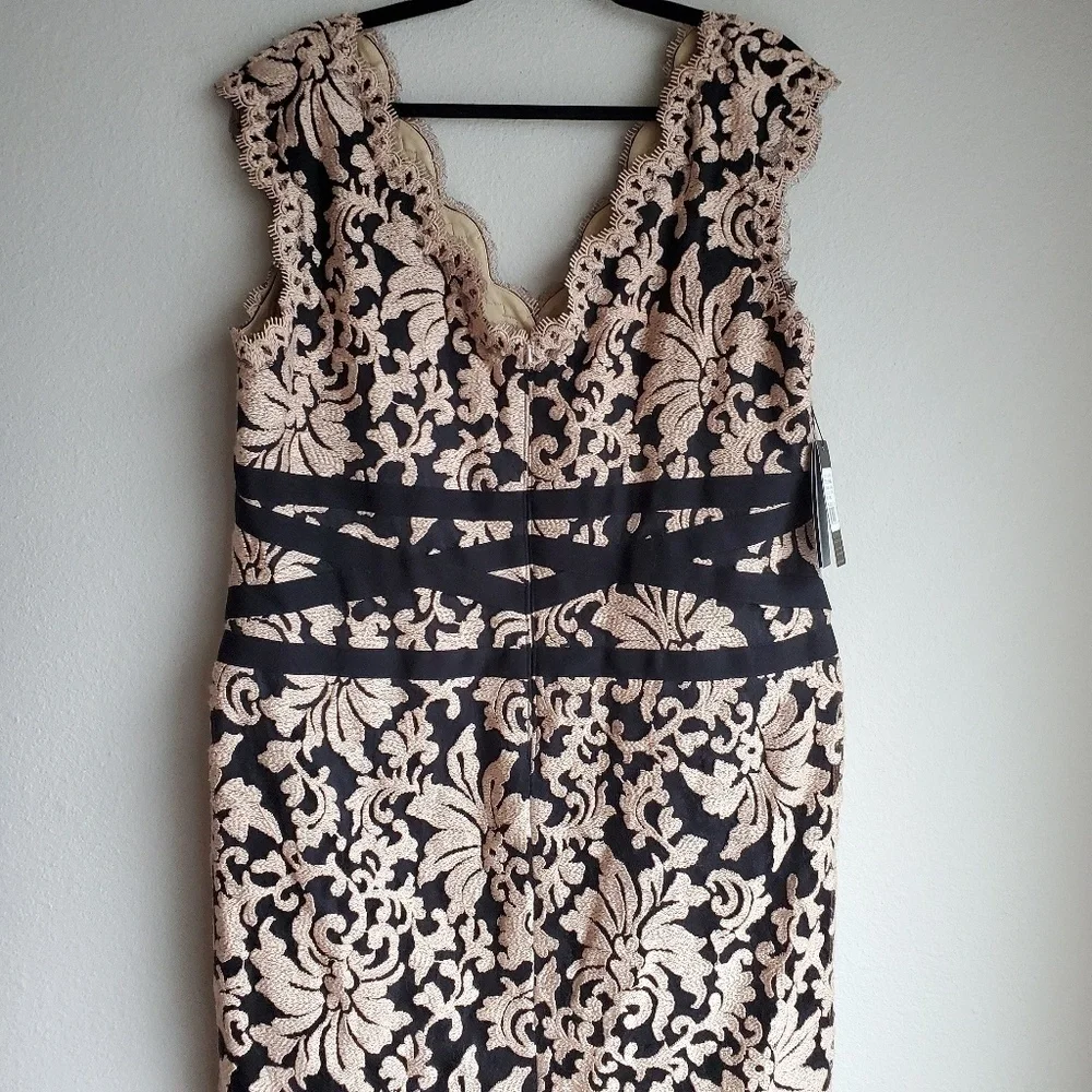 Tadashi Shoji Embroidered Lace Dress size 18 NWT
